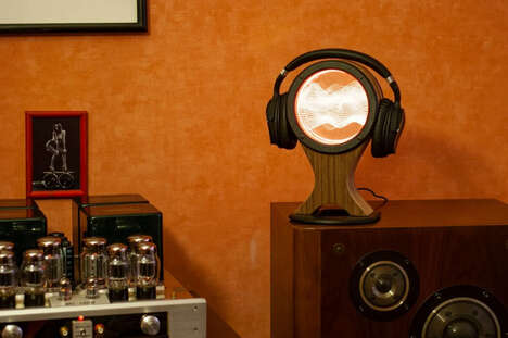 Digital Display Headphone Stands