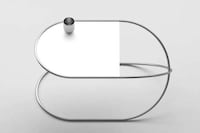 Ultra-Minimalist Metallic Coffee Tables Image 1
