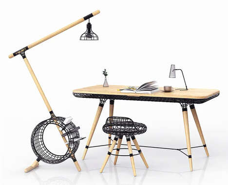 Wire-Accented Furniture Collections