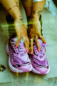 Sporty All-pink Sneakers Image 2