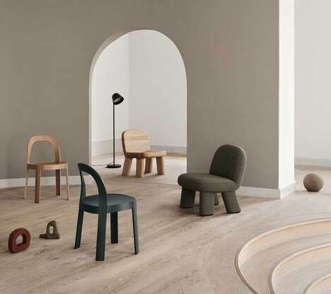 Lightweight Slender Plywood Chairs