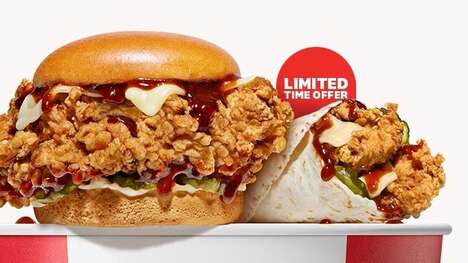 Sauce-Slathered Chicken Sandwiches