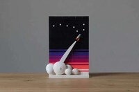 Retro Space-Themed Puzzled Posters Image 2