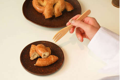 Walnut Shell-Created Tableware