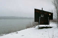 View-Overlooking Portable Wooden Saunas