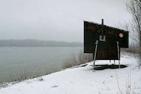 View-Overlooking Portable Wooden Saunas Image 1
