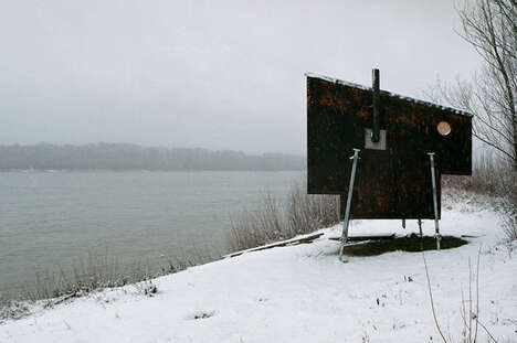View-Overlooking Portable Wooden Saunas