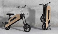 Bamboo-Bodied Folding Scooters
