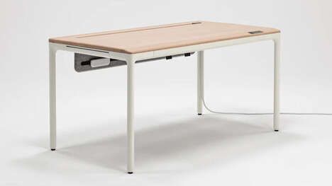 Adaptable Mobile Professional Desks : Airy Office Desk