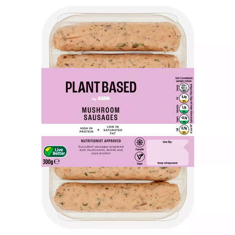 Lentil-Infused Mushroom Sausages