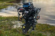 Sea Mine-Destroying Robots