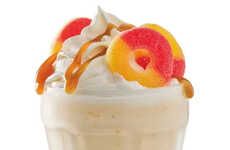 Creamy Peach Puree Shakes