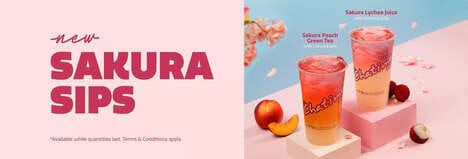 Sakura-Flavored Iced Teas