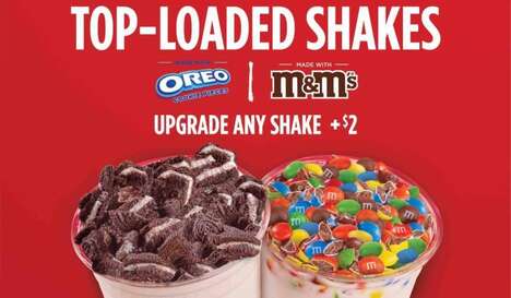Candy-Topped Ice Cream Shakes