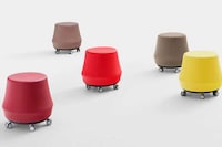 Wheeled Bright Stumpy Stools