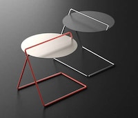 Sleek Metallic Side Tables Image 3