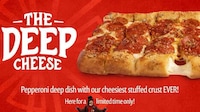 Pepperoni-Topped Stuffed Pizzas Image 1