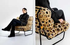 Rattan-Like Modern Lounge Chairs