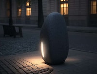 Stone Waste Street Lights Image 1
