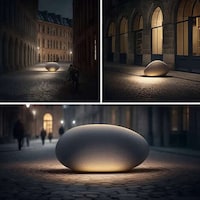 Stone Waste Street Lights Image 4