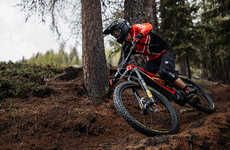 Carbon-Framed Electric Mountain Bikes
