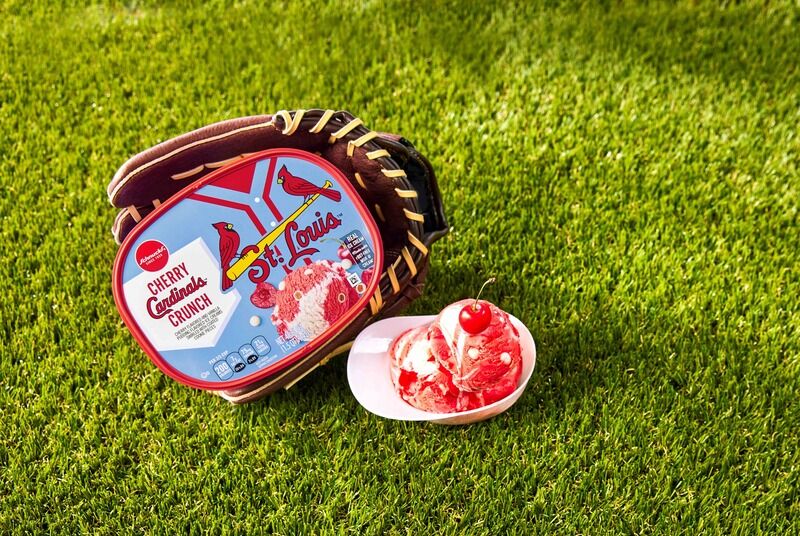 Baseball-Themed Ice Creams: Schnucks Cherry Cardinals Crunch Ice