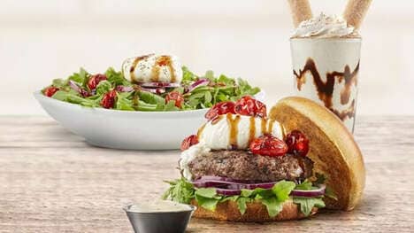 Bursting Mozarella-Topped Burgers