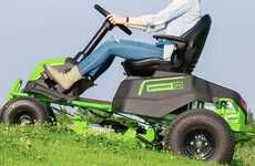 Ridable Battery-Powered Lawnmowers
