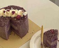Cheese-Frosted Taro Cakes Image 1