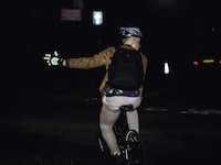 Highly Reflective Cyclist Gloves Image 3