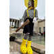 Cartoon-Like Perforated Boot Designs Image 1