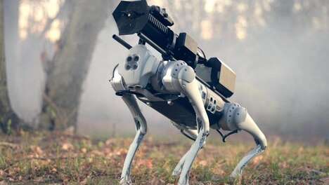 Flame-Throwing Robotic Dogs