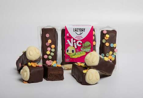 Vegan Caterpillar-Shaped Cakes