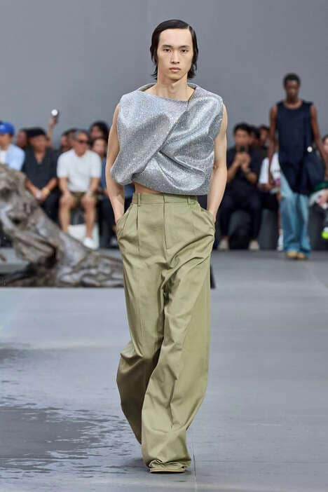 Glitter-Accented Luxe Menswear