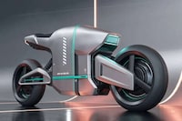 Cyberpunk Cityscape Electric Bikes