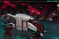 Cyberpunk Cityscape Electric Bikes Image 7