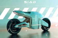 Cyberpunk Cityscape Electric Bikes Image 8
