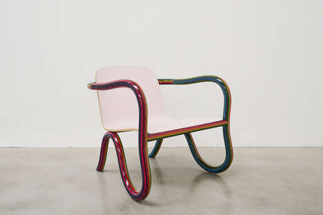 Curvaceous Painted Lounge Chairs