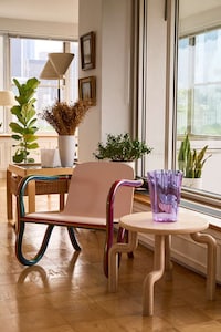 Curvaceous Painted Lounge Chairs Image 2