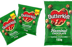 Hazelnut-Flavored Popcorn Snacks