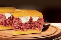 Dippable Hot Pastrami Sandwiches