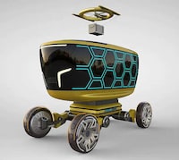 Compartmentalized Robotic Delivery Vehicles Image 1