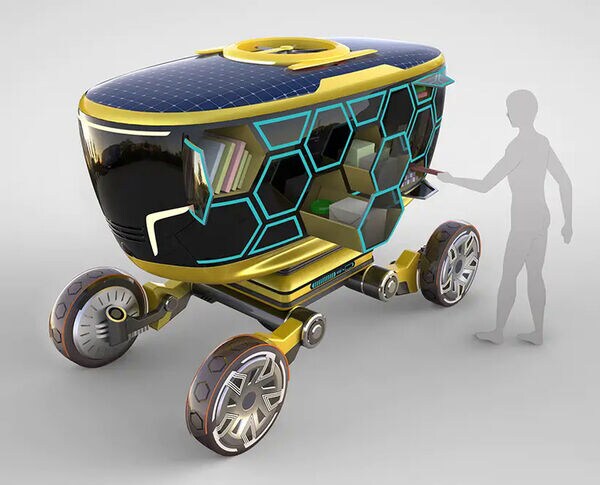 Compartmentalized Robotic Delivery Vehicles Image 2