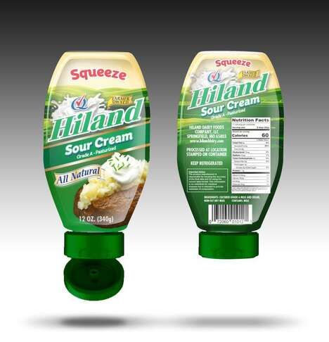 Squeezable Sour Cream Packaging