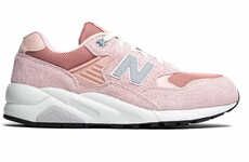 Pastel Pink Suede Sneakers