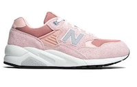 Pastel Pink Suede Sneakers