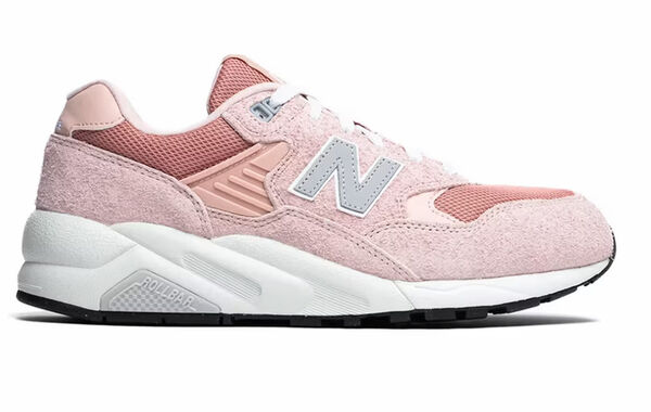 Pastel Pink Suede Sneakers