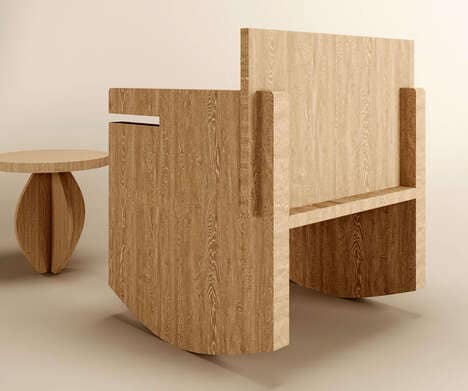 Wooden Lounge Rocking Chairs