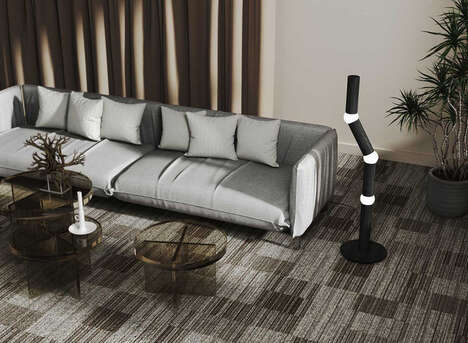 Bamboo Forest-Inspired Floor Lamps