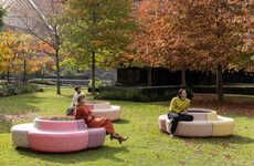 Rotating Solar-Powered Benches